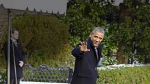 Obama sagt Goodbye zum Weißen Haus Foto: AP, AFP (2)