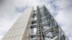 Im Rahmen der IBA’27 entsteht bei der Uni  Vaihingen ein innovatives Hochhaus. Foto: Universität Stuttgart /Uli Regenscheit