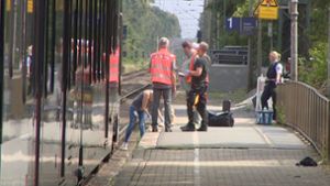 Hier soll der Verdächtige die Frau vor den Zug gestoßen haben. Foto: dpa/Guido Schulmann