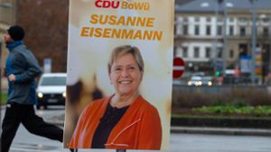 Wahlplakat der CDU-Spitzenkandidatin Susanne Eisenmann. Foto: imago images/Lichtgut/Leif Piechowski