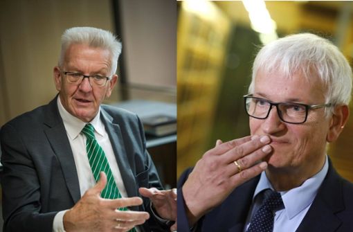 Seit fast 40 Jahren kennen und duzen sich Winfried Kretschmann und Jürgen Resch – doch politisch trennen sie inzwischen Welten. Foto: imago/Lichtgut