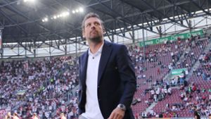 Im April 2019 wurde der VfB Stuttgart unter Markus Weinzierl vom FC Augsburg gedemütigt. Foto: Pressefoto Baumann/Hansjürgen Britsch