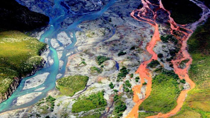 Warum Alaskas Flüsse sich orange verfärben