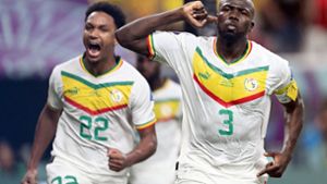 Das Nationalteam aus dem Senegal steht im Achtelfinale der WM. Foto: AFP/RAUL ARBOLEDA