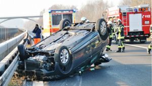 In Leutenbach hat sich ein schwerer Unfall ereignet. Foto: 7aktuell.de/Kevin Lermer