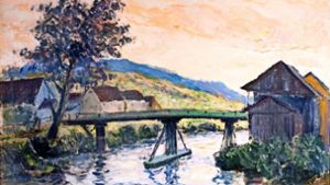 Die alte Filsbrücke hat Carl Denner mehrfach gemalt. Foto: Horst Rudel