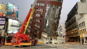 Ein starkes Erdbeben traf Taiwan. Foto: AFP