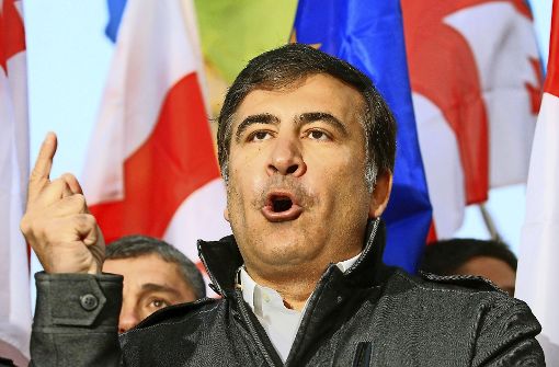 Micheil Saakaschwili begeistert seine Zuhörer noch immer. Foto: dpa