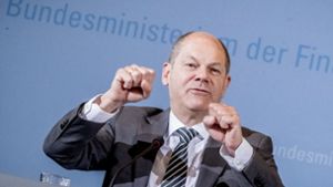 Finanzminister Olaf Scholz hält die Taschen zu. Foto: dpa