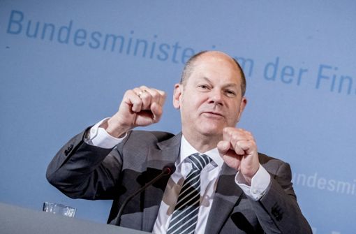 Finanzminister Olaf Scholz hält die Taschen zu. Foto: dpa