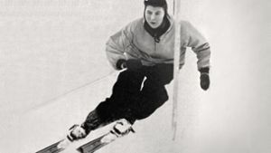 Die Esslingerin Erika Salzmann-Kern war unter anderem mehrmalige württembergische Meisterin im Ski alpin. Foto: Barbara Scherer (Repro)