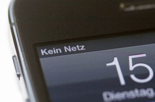 Kein Netz: Eine Anzeige, die in Deutschland noch zu oft für Ärger sorgt. Foto: dpa