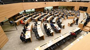 Im Stuttgarter Landtag sitzen größtenteils Männer. Foto: dpa/Bernd Weißbrod