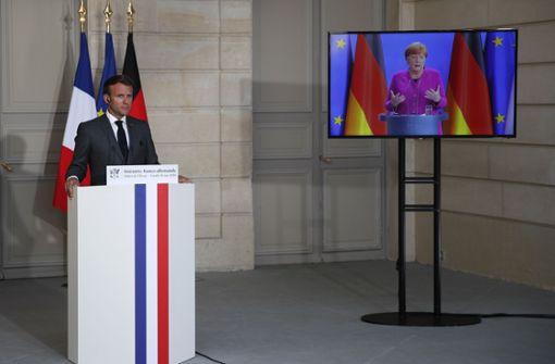 Der deutsch-französische Vorstoß für einen europäischen Wiederaufbaufonds nach der Corona-Krise soll den Zusammenhalt in der EU sichern. Foto: AP/Francois Mori