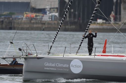 Nur vordergründig umweltfreundlich: Tatsächlich ist der Segeltrip nach New York sehr aufwändig Foto: AFP