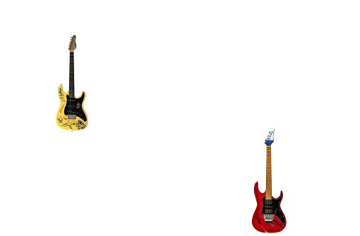 Wertvolle Einzelstücke: Die Gitarre mit Autogrammen vom ehemaligen Stones-Bassisten Bill Wymann(links) und von Pink Floyd (rechts). Foto: Auktionshaus Gärtner