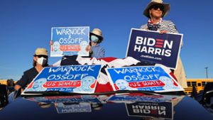 In Georgia entscheidet sich Joe Bidens politische Zukunft. Foto: AFP/Michael M. Santiago