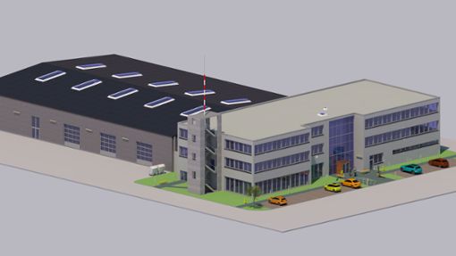 So könnte das neue Katastrophenschutzzentrum aussehen. Foto: Landratsamt Ludwigsburg/Planzeichenbüro Faust