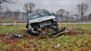 Der VW-Fahrer wird bei dem Unfall leicht verletzt. Foto: 7aktuell.de/Kevin Lermer