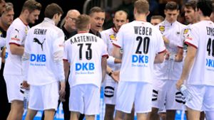 Handball-Nationalspieler Timo Kastening  zeugt mit einer humorigen Kadervorstellung von der guten Stimmung in der deutschen Auswahl. Foto: imago images/Laci Perenyi