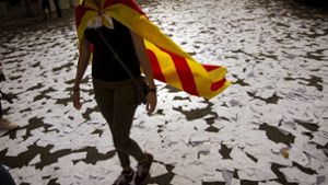 In den Protesten geht es um Verhandlungen mit katalanischen Separatisten. Foto: AP