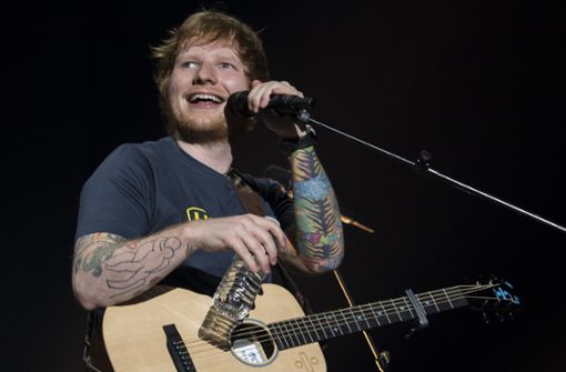T-Shirt und Wuschelfrisur: Ed Sheeran ist ein Superstar, doch das sieht man ihm nicht an. Foto: dpa