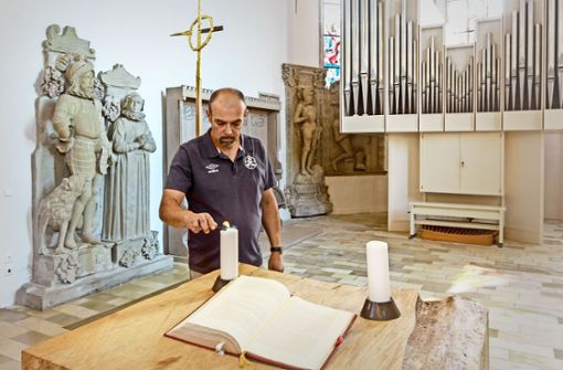 Thomas Fischer hat seinen Platz gefunden  – als  Mesner und Hausmeister in der evangelischen Kirchengemeinde in Aldingen. Foto: factum/Bach