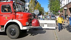 Beim Krautfest im vergangenen Jahr dienten unter anderem quer gestellte Feuerwehrfahrzeuge als Absperrungen. Foto: Archiv Malte Klein
