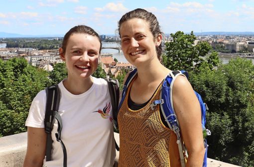 Bei einer Reise nach Budapest haben Teresa Bühr (links) und Mirjam Brielmaier Foto: oh