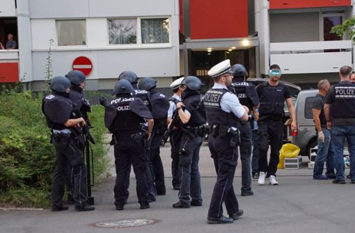 Die Bluttat in der Fasanenhofstraße am 31. Juli 2019 löste Großalarm bei der Polizei aus. Foto: 7aktuell/Andreas Werner