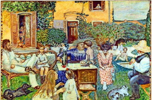 Einen glanzvollen Auftritt hat in „Augen. Blicke. Impressionen“  Pierre Bonnards Bild „Die Familie Terrasse“ (um 1902) Foto: Staatsgalerie Stuttgart