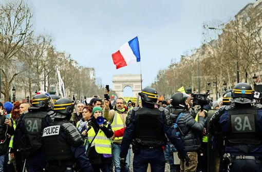 Auch am Wochenende hat es in Paris wieder Proteste gegeben. Foto: AP