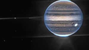 Der Jupiter, atemberaubend detailgetreu aufgenommen vom James-Webb-Teleskop Foto: imago/Cover-Images
