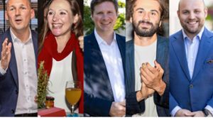 Die Bundestagsabgeordneten aus dem Wahlkreis Böblingen (von links): Marc Biadacz (CDU), Jasmina Hostert (SPD), Florian Toncar (FDP), Tobias Bacherle (Grüne) und Markus Frohnmaier (AfD). Foto: Eibner / Schlecht