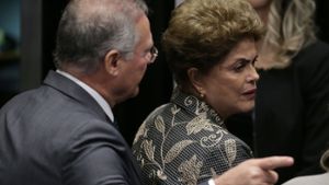 Die Parlamentskammer entscheidet nun in Brasília über Dilma Rousseffs politische Zukunft. Foto: AP