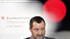 Matteo Salvini, kürzlich bei einer Pressekonferenz in Wien Foto: APA