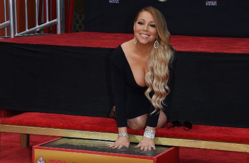 Mariah Carey bei der feierlichen Zeremonie in Hollywood Foto: AFP