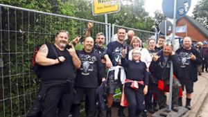 Die Deizisauer Metal-Fans lassen sich die Stimmung nicht vermiesen. Foto: Privat