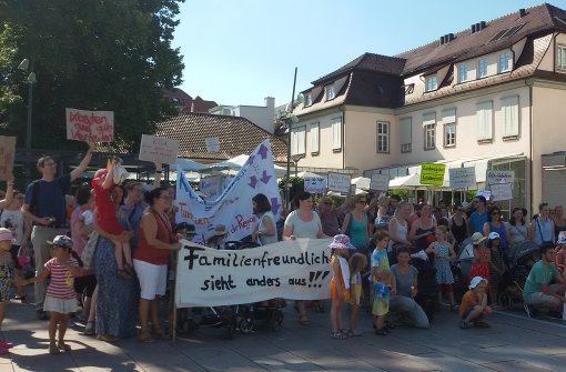 Die Eltern protestieren gegen die geplante Erhöhung der Kita-Gebühren. Foto: privat