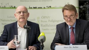 Will vom DB-Vorstand Kefer Auskunft zur Bauzeit: Minister Winfried Hermann (Grüne) Foto: Lichtgut/Leif Piechowski
