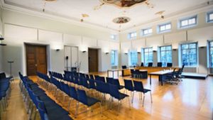 Der Saal 1 im Amtsgericht Esslingen bietet das ideale Ambiente  für eine Theateraufführung. Foto: /Horst Rudel