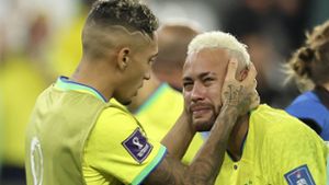 Neymar nach dem Viertelfinal-Aus bei der WM 2022 Foto: IMAGO/Han Yan