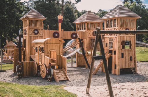 Der Spielplatz in Welzheim wurde von den Alten Römern inspiriert. Foto: Stadt Welzheim