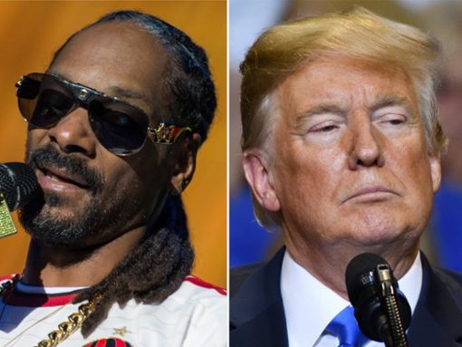 Snoop Dogg scheint seine Ansichten zu Donald Trump geändert zu haben. Foto: stedalle / Shutterstock.com / Evan El-Amin/Shutterstock.com