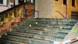 Der mutmaßliche Tatort – eine Schultreppe an der Klagenfurter Straße Foto: 7aktuell/Nils  Reeh