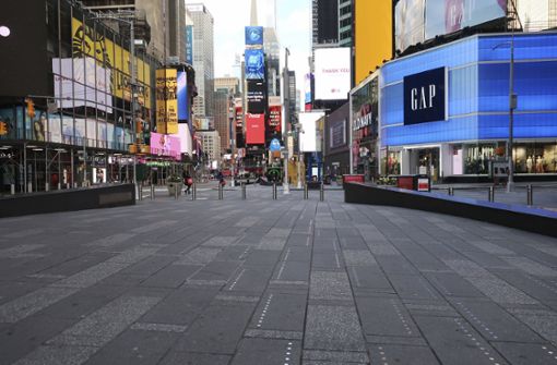 New York gleicht seit Wochen einer Gespensterstadt. Foto: AP/Ted Shaffrey