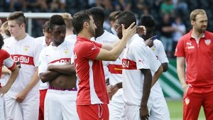 Enttäuschung beim VfB Stuttgart: Die U17-Mannschaft musste sich gegen die BVB-Junioren mit 0:4 geschlagen geben. Foto: Pressefoto Baumann