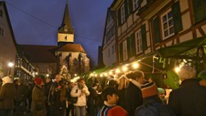 Zuletzt im Jahr 2019: Weihnachtsmarkt in Kornwestheim Foto: Archiv/Peter Mann