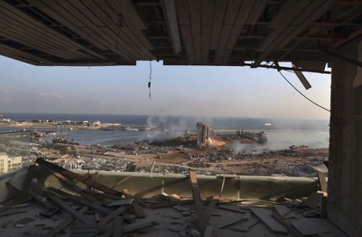 Beirut bietet ein Bild der Verwüstung. Foto: AFP/STR
