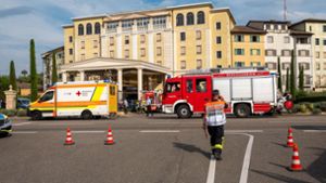 27 Menschen wurden bei einer Reizgasattacke im Europa-Park-Hotel Colosseo verletzt. Foto: Christina Häußler / Einsatz-Report24